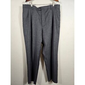 Jos‎ A Bank Men's Gray Pleated Dress Pants Business Casual Trousers 38x29